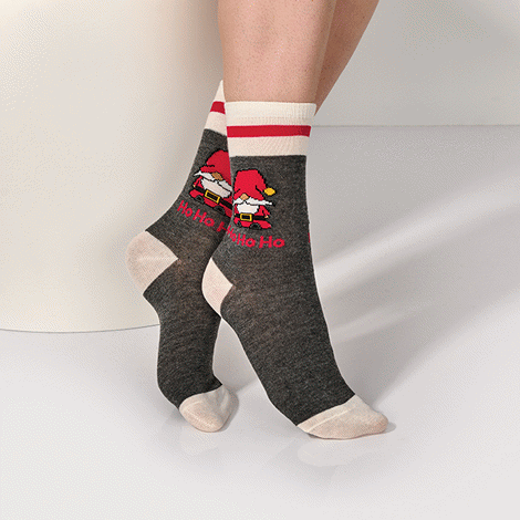 Gnome Christmas Socks